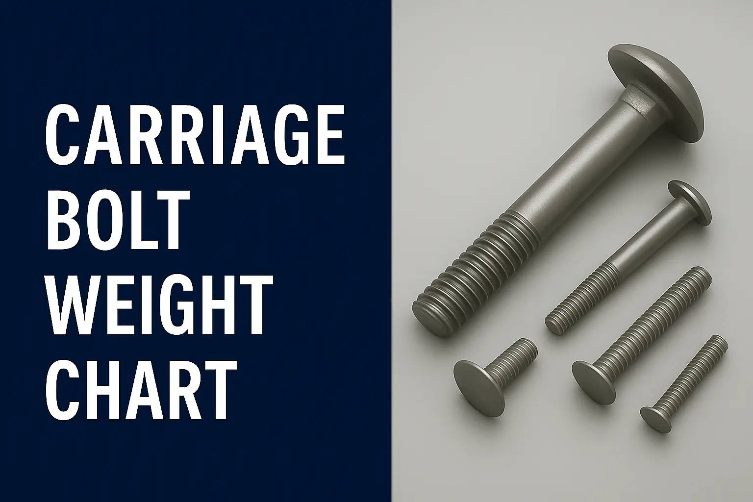Carriage Bolt Weight Chart