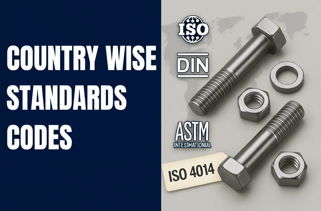 Country-wise Standards Organizations for Fasteners