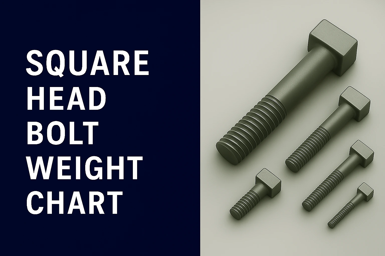Square Head Bolts Weight Chart