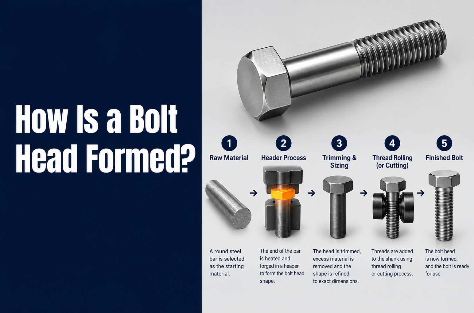 How Is a Bolt Head Formed? A Complete Guide to Bolt Manufacturing
