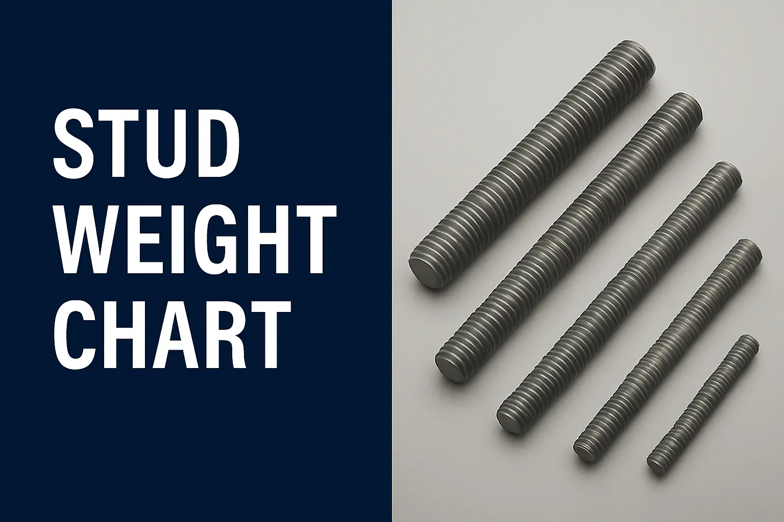 Full Thread Stud Weight Chart