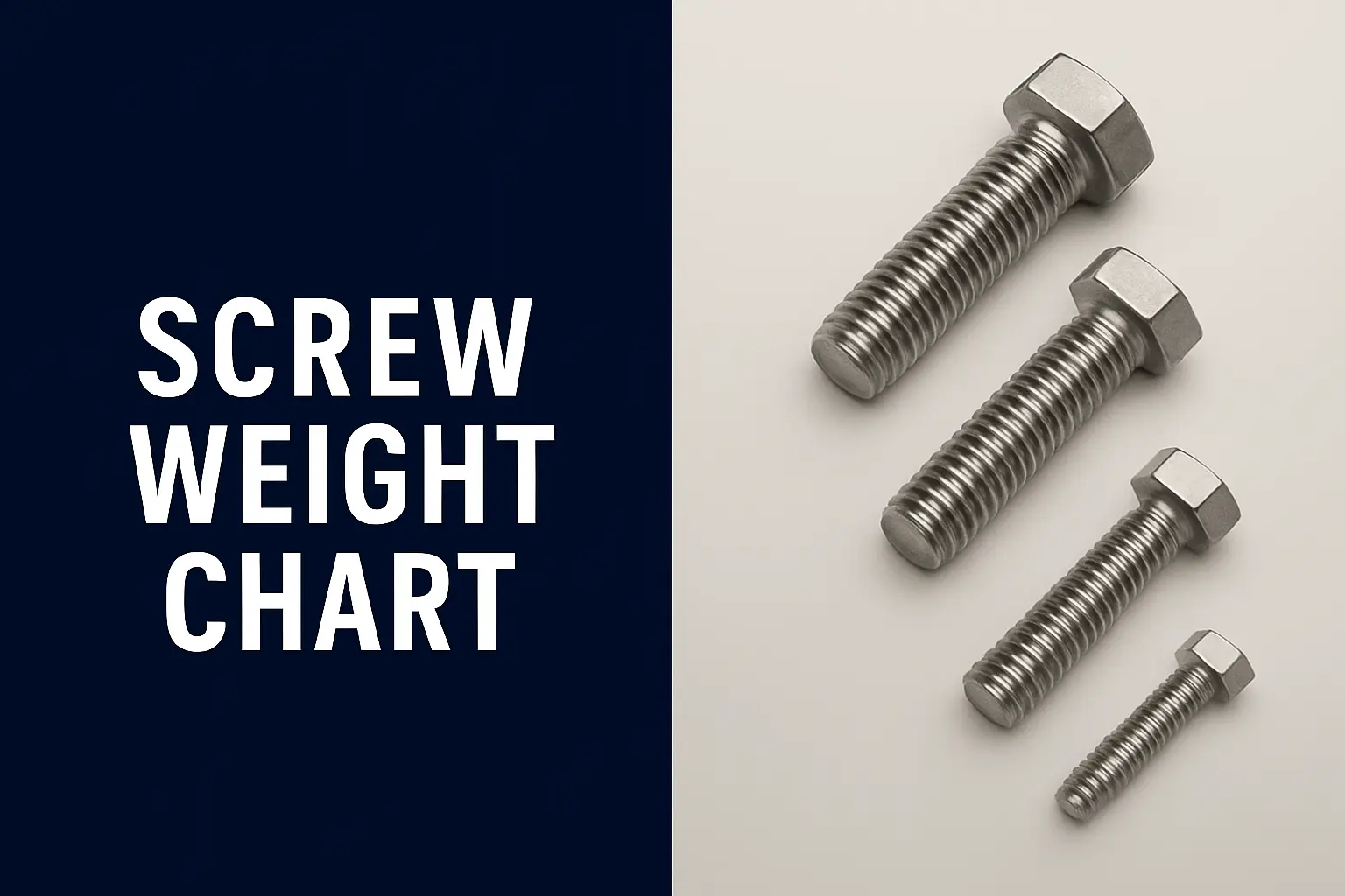 Screw Weight Chart