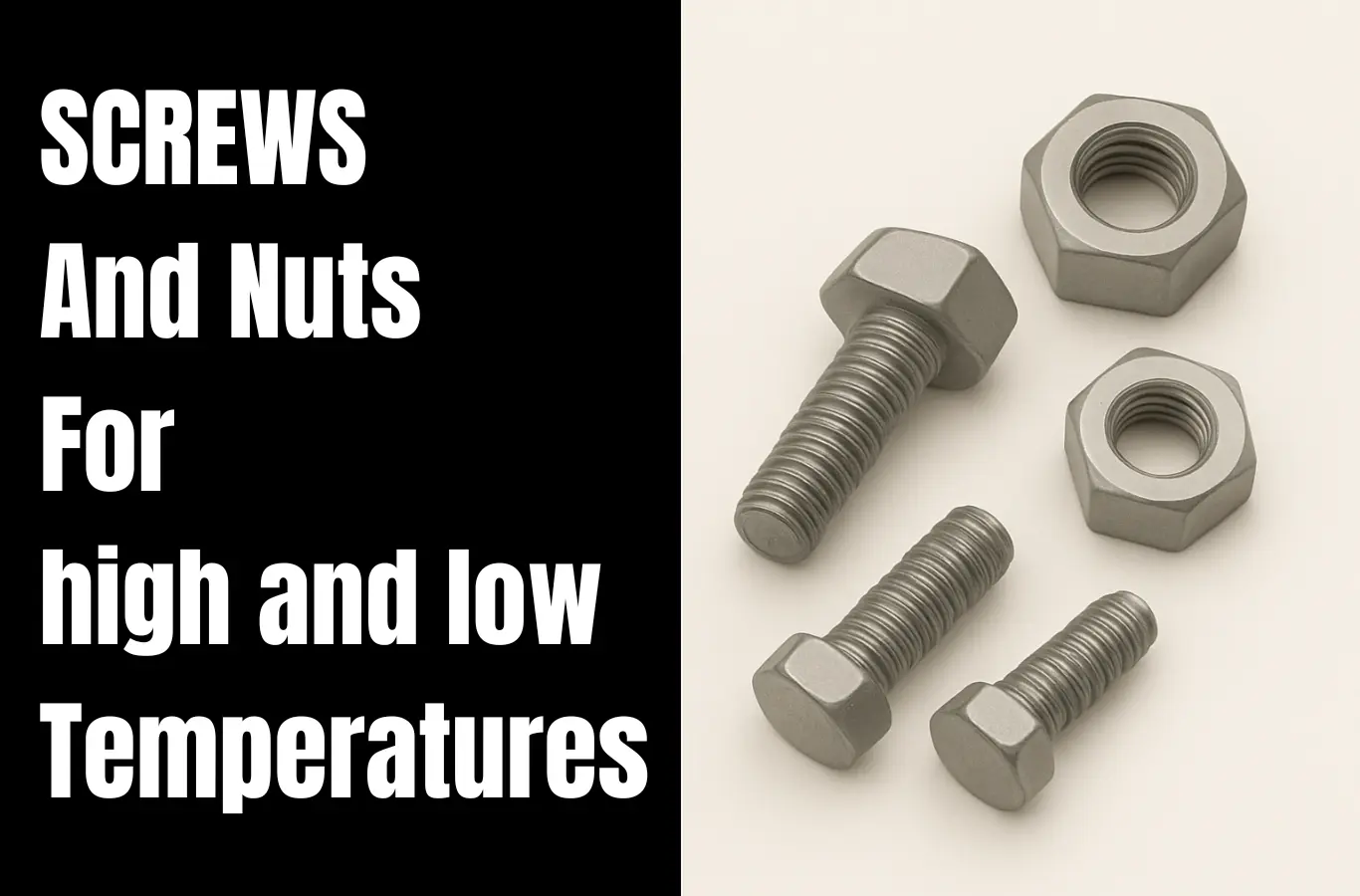 Screws and Nuts For High and Low Temperatures