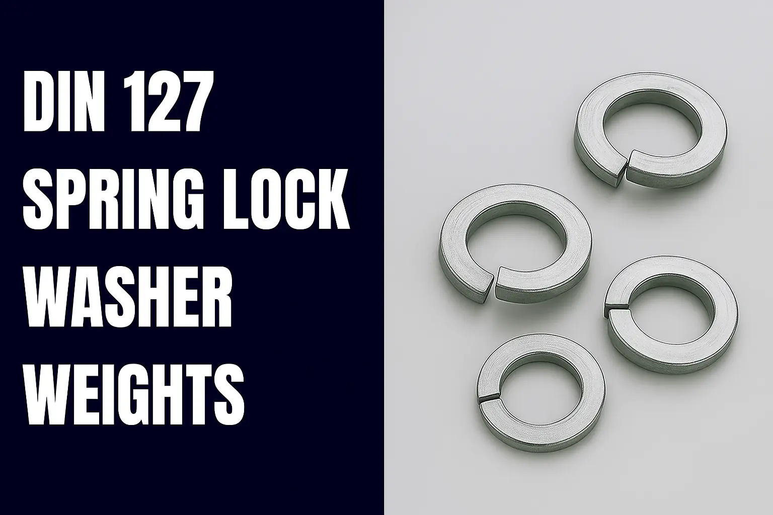 DIN 127 Spring Lock Washers Weights Chart