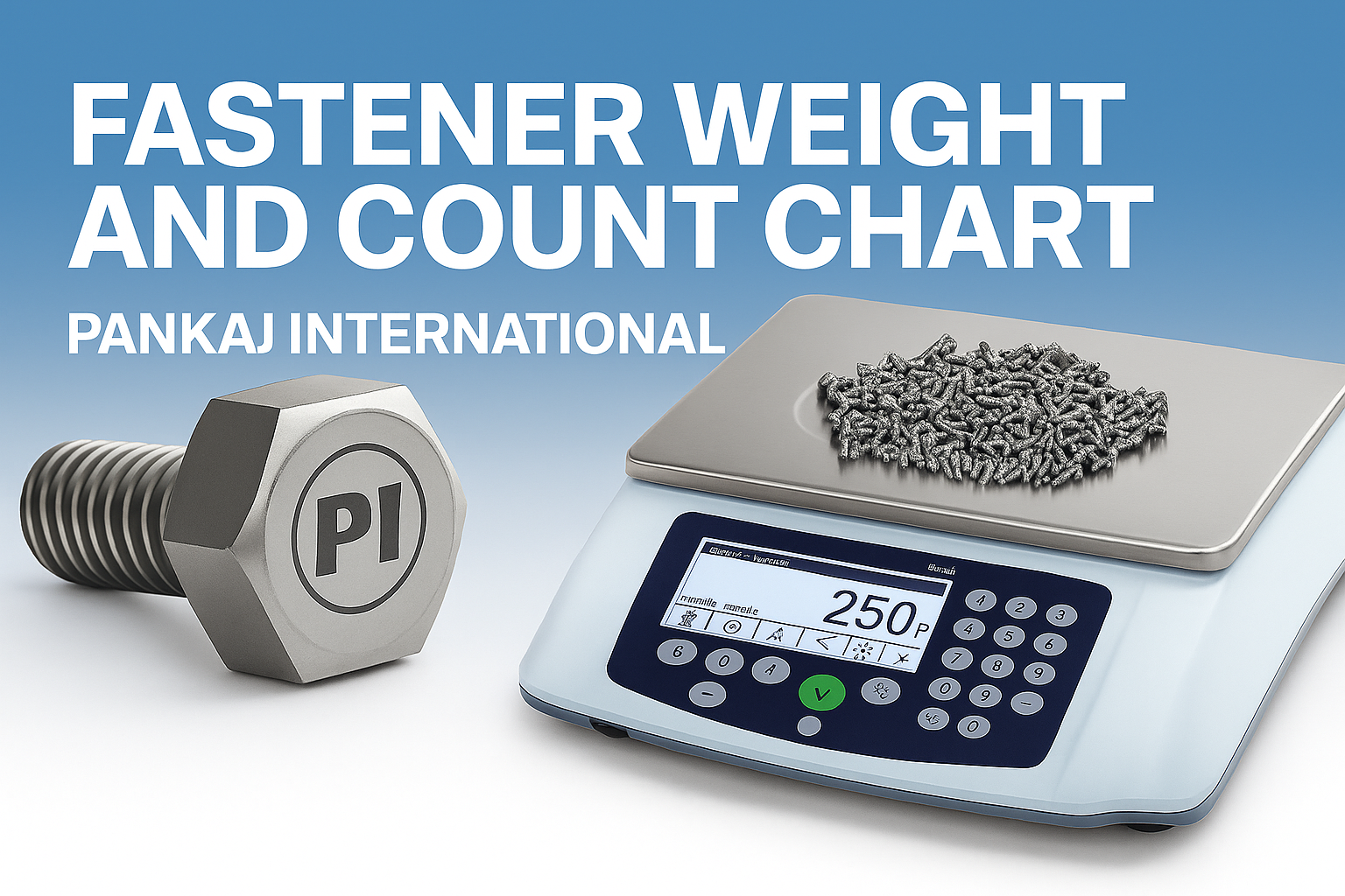 Fastener Weight and Count Chart