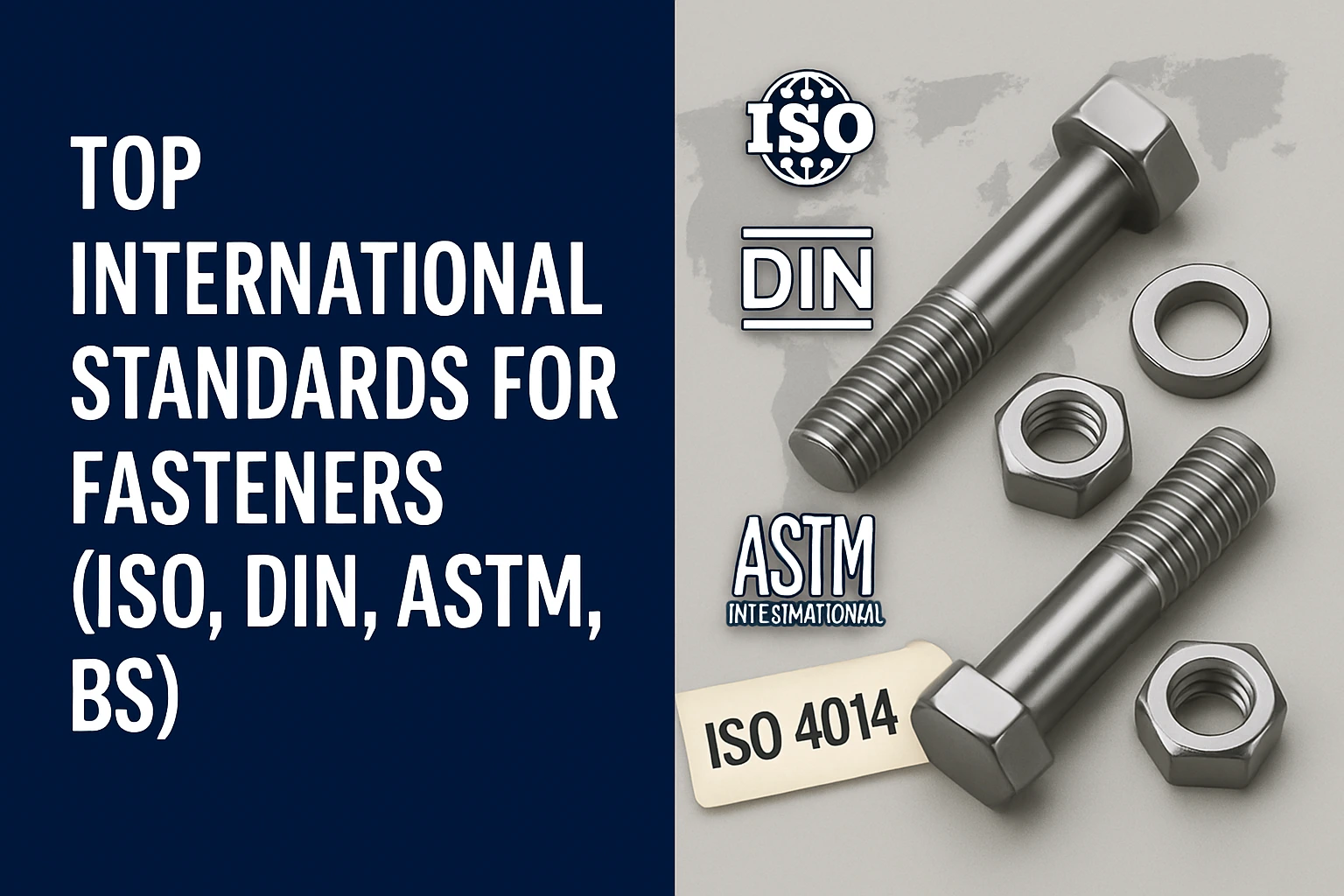 Top International Standards for Fasteners (ISO, DIN, ASTM, BS) Explained